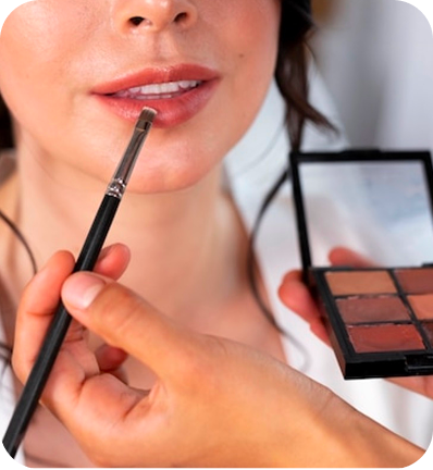 Foto comercial de maquiagem
